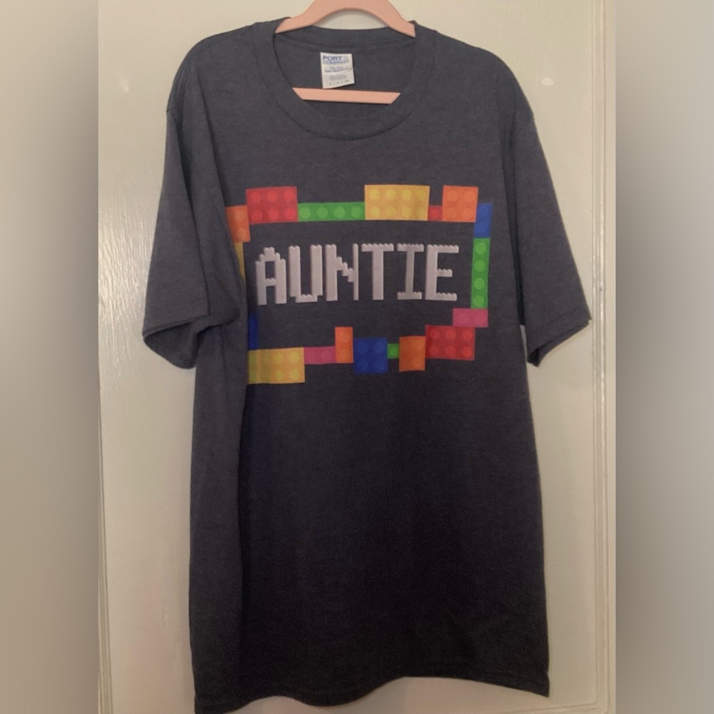 Women Building Blocks Auntie Tee
